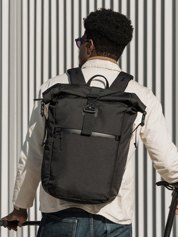 best roll top backpack laptop WEXLEY Spark Rolltop Backpack 1680D Ballistic nylon